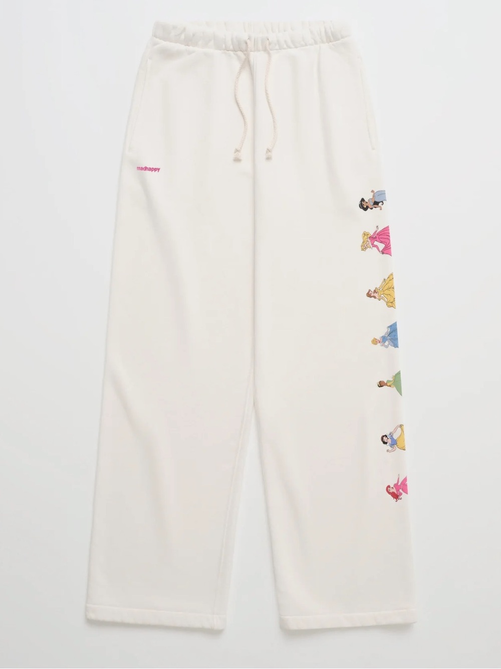 Madhappy Disney Princess Happily Ever After Fleece Sweatpant Vanilla XXL-  NWT